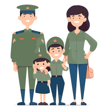 Ilustrasi Keluarga Aparat