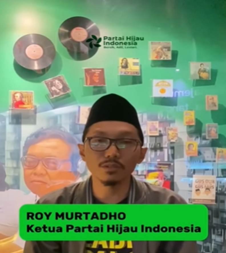 Ketua Partai Hijau Indonesia Roy Murtadho