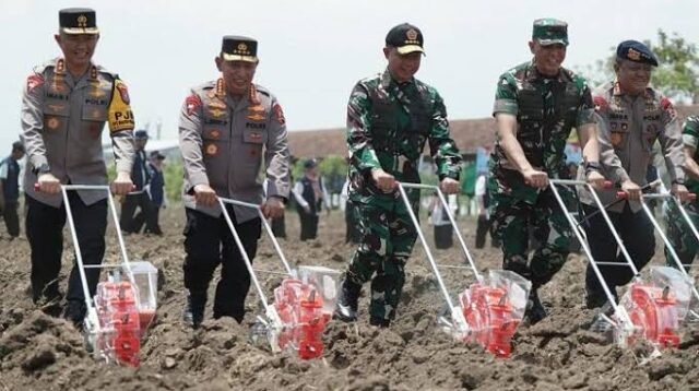 Sinergi TNI Polri Jaga Ketahanan Pangan