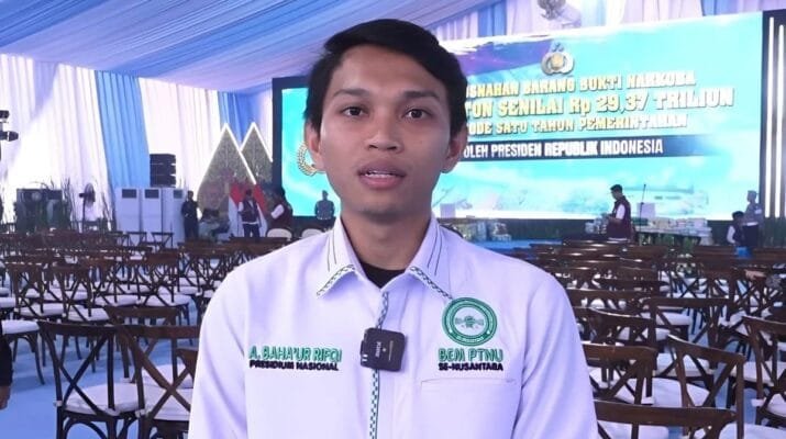 Ketua BEM PTNU Achmad Bahaur Rifqi