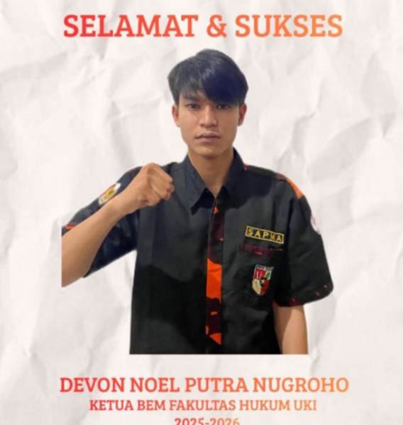 Devon Noel Ketua BEM FH UKI